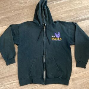 Eagles Band Black Hoodie Concert 2008 Alltel Arena Long Road Out Of Eden Size L